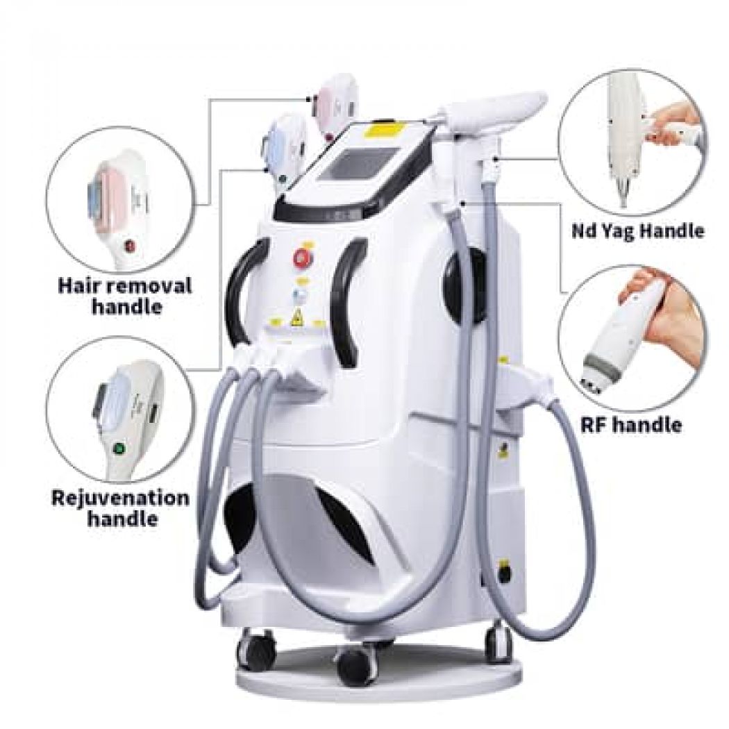 4 In 1 Elight Ipl Opt Shr Rf Nd Yag Laser Tattoo Removal hair Removal device ipl machine